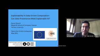 Daniel Deutch - Explainability in Data-Driven Computation: can Data Provenance meet Explainable AI