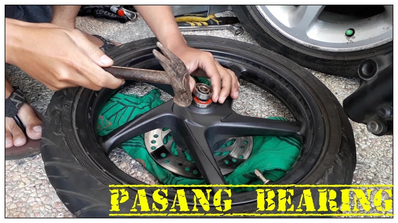  Cara ganti bearing roda depan honda beat f1 YouTube