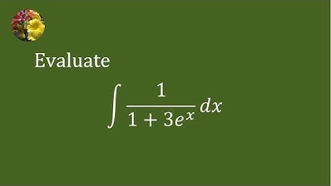 2010 MIT Integration Bee, qualifying test problem # 6