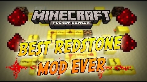EPIC REDSTONE MOD!!! Minecraft PE: Mod Showcase 0.7.3 [Pocket Edition]