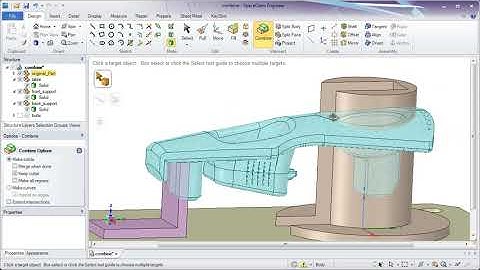 SC Basic Combine || Ansys SpaceClaim