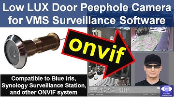 Low LUX door peephole camera for Blue Iris, Synology Surveillance Station, intelligent VMS w/ ONVIF