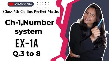 Class 6 Collins Perfect Maths Chapter-1 Number system Ex-1A #collins