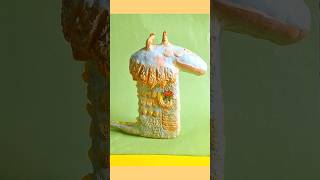From trash to treasure: Paper mache magic 😱✨️ #cute dinosaur