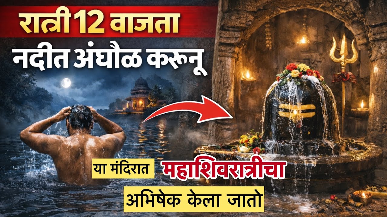 Mahashivratri Abhishek | Ramling Mandir | Krisha River | #mahashivratri #mahadev #shiv 