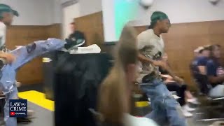 ‘RACIST A** SH*T!’ College Student Kicks Conservative Speaker’s Projector Over