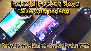 Retroid Pocket Nova Size Comparison - RPminiV2 - RP5/G2