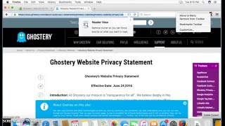 How to Increase browser Privacy, Protection and Speed Mac OS X  Firefox Ghostery screenshot 3
