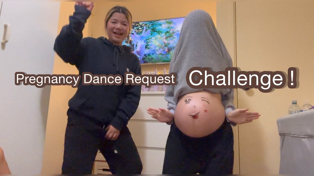 Belly Painting | CHALLENGE ! Pregnancy Dance Request