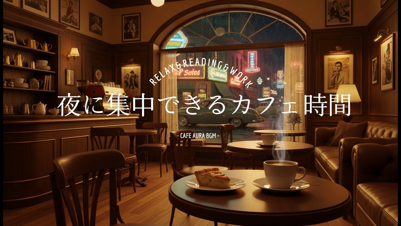 【夜CaféBGM】静かに集中できるチルLoFi Café Music【Study & Relax】