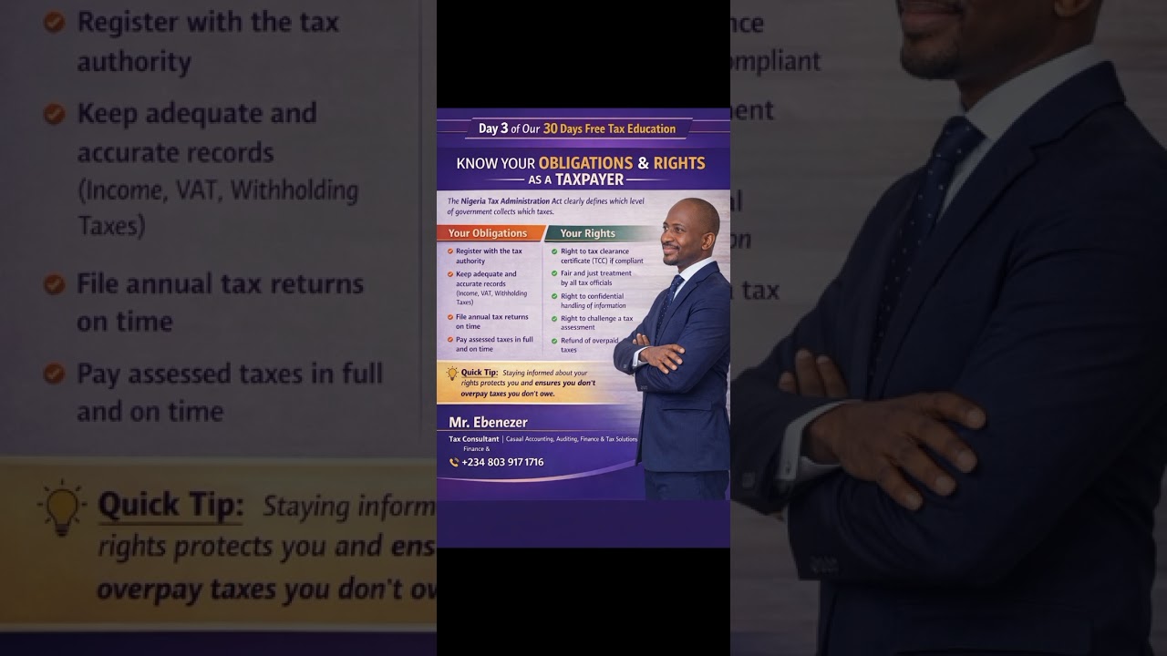 Free Tax Education-Day 3 of Day 30.