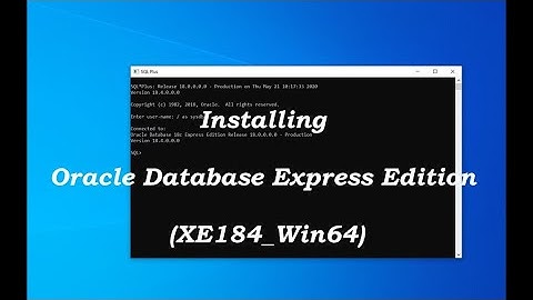 How to Install Oracle Database 12c on Windows 10