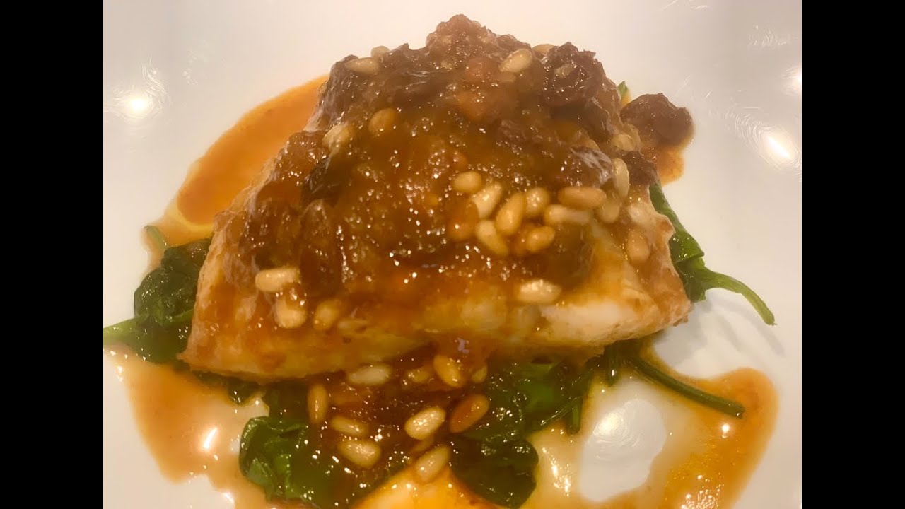 RECETA DE BACALAO A LA MIEL CON PASAS Y PIÑONES | COCINA DE MERCADO | COCINA CON JORDI FERRAN