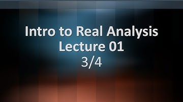 Intro to Real Analysis Lecture 01 Part 3