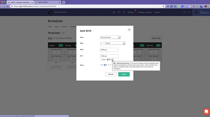 7shifts - Templates Feature | 7shifts