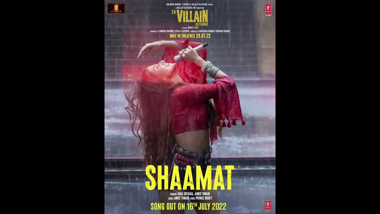 Shaamat Teaser | Ankit Tiwari | Tara Sutaria | Price Dubey | Ek Villain Returns | Disha P | John A