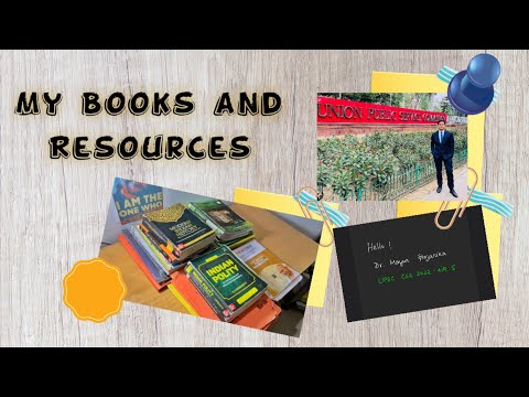 My Resources and Booklist for UPSC CSE