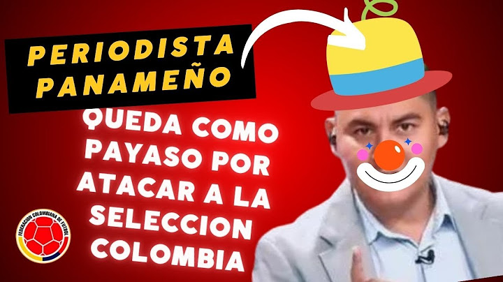 Periodista panameño queda como payaso por atacar a la selección Colombia. #soccer #futbol