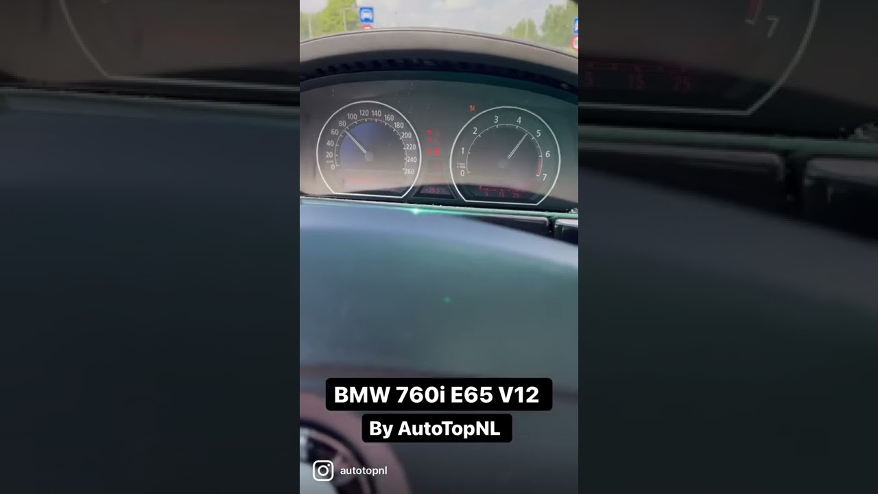 BMW 760i E65 V12 Acceleration ???? #shorts #autotopnl - YouTube
