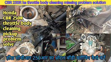 Honda cbr 250 r throttle body cleaning ! honda cbr 250r missing problem ! honda cbr starting problem