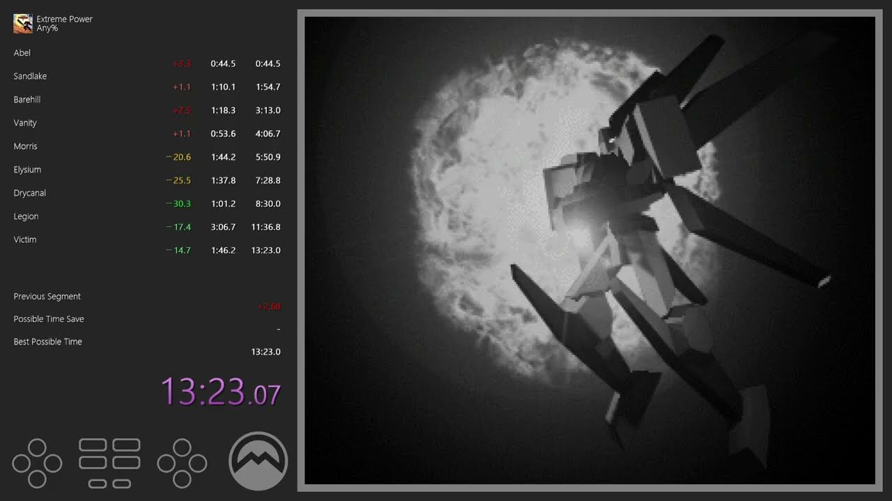 Speedrun - Extreme Power - Any% - Current PB (WR)