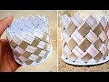 Rough Paper Basket || How to make a basket using Rough pages