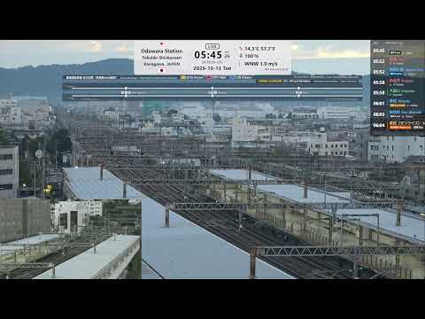 東海道新幹線小田原駅ライブカメラ/Shinkansen Odawara Station Live Camera/Bullet train