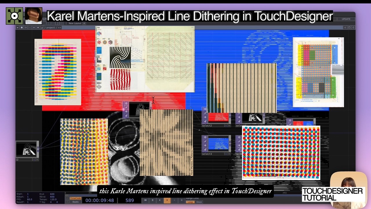 karel martens inspired line dithering in touchdesigner | tutorial - YouTube