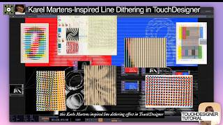 karel martens inspired line dithering in touchdesigner | tutorial