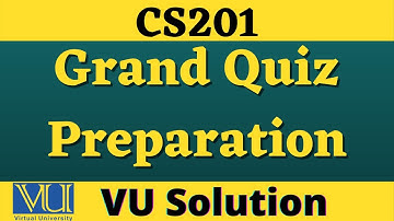 cs201 grand quiz preparation (Intro to programming) | cs201 quiz Important Mcq