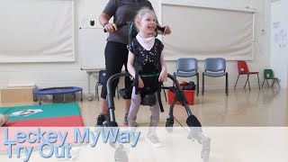 Elin trying a Leckey MyWay walker