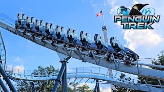 (Latest Tests) Penguin Trek  SeaWorld Orlando's New Roller Coaster  May 25, 2024