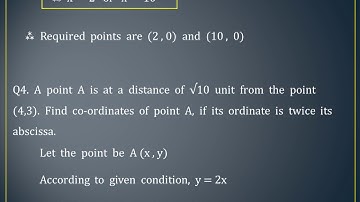 Distance Formula  -  ICSE  Class  9