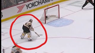 LINUS ULLMARK SCORES SPECTACULAR GOALIE GOAL