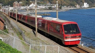 伊豆急行 リゾート21～Izukyu KINME Train～ 片瀬白田～伊豆稲取間通過