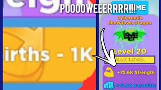 1000 rebirths in Muscle legends with INSANE glitched pets!!?- Roblox Muscle legends