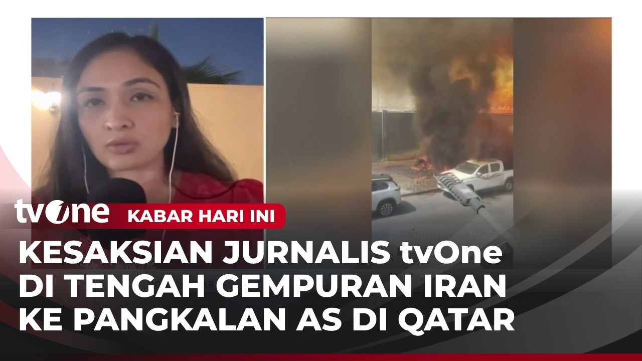 Jurnalis tvOne Rasakan Getaran Rudal Iran Acak-acak Pangkalan Militer AS | Kabar Hari Ini