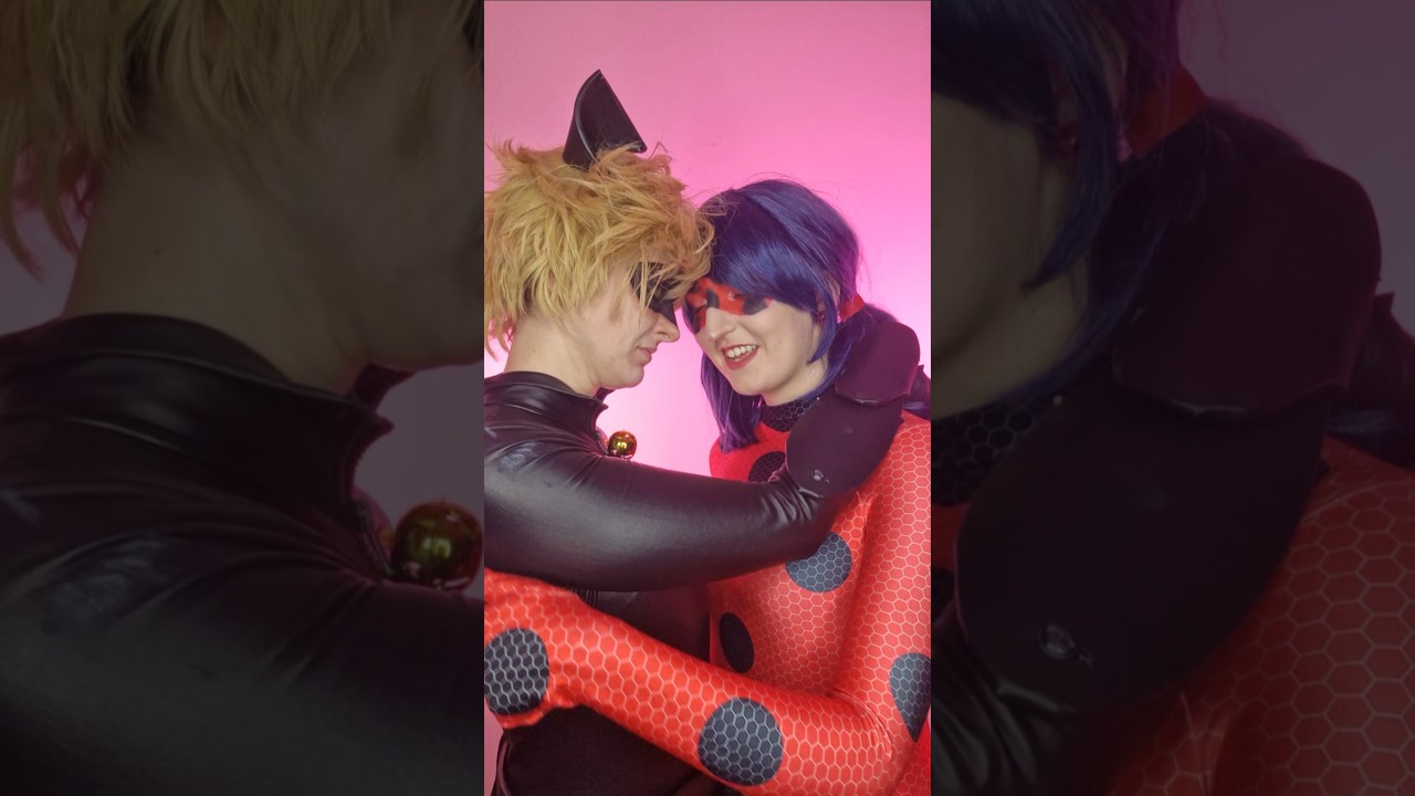 🐞🐈‍⬛EPIC LadyNoir cosplays🐈‍⬛🐞 Ladybug and Cat Noir are in LOVE #miraculousladybug #cosplay #shorts