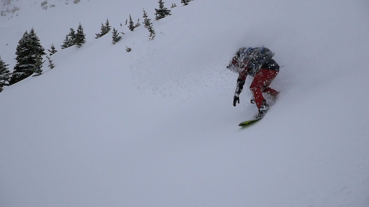 Steep & deep powder face shots in Banff, Canada.