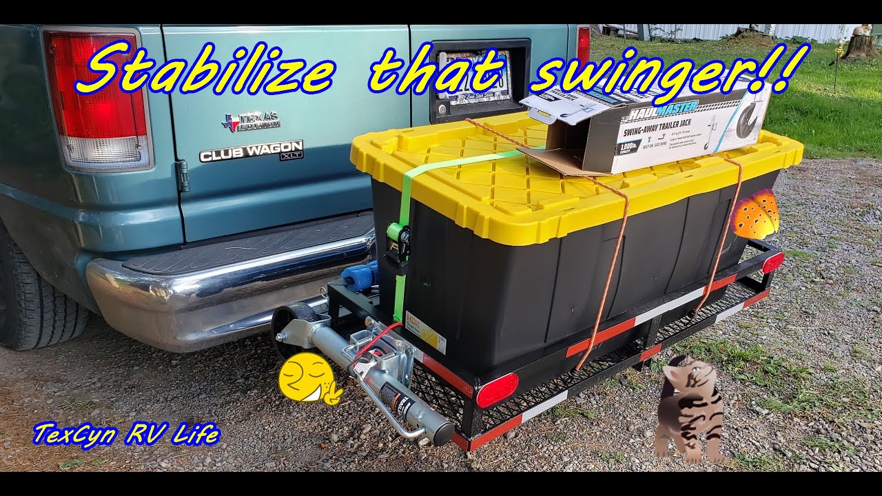 Adding a Wheeled Trailer Jack Support to a Swing Away Cargo Carrier