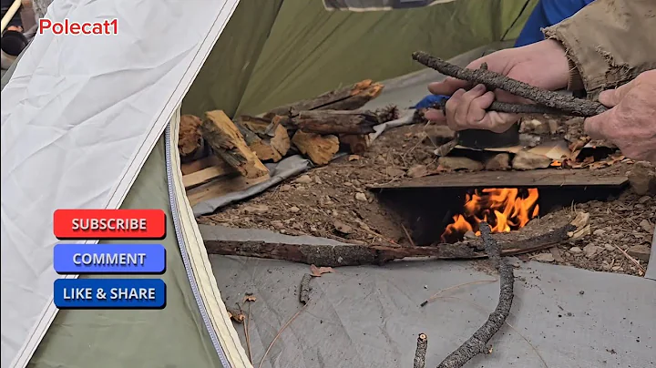 Underground tent heater way better than a wood stove #Gerber