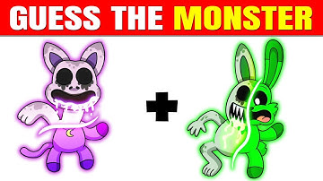 Guess The Monster By Voice & Emoji| Poppy Playtime Chapter 3, Zoonomaly| Catnap, Smile Cat