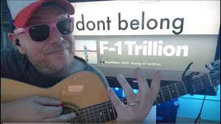 What Don't Belong To Me - Post Malone Guitar Tutorial (F-1 Trillion Lesson!)