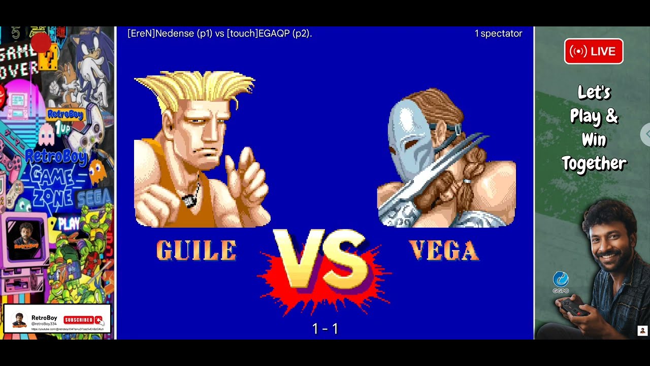 STREET FIGHTER 2:  GUILE VS VEGA | Retro Games 