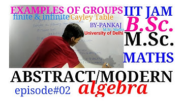 Group theory/ examples of groups/ Cayley Table/B.Sc./B.A. / IIT JAM/ M.Sc. Maths