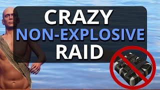 CRAZY NON-EXPLOSIVE RAID!! Rust Group Survival S1 Ep4