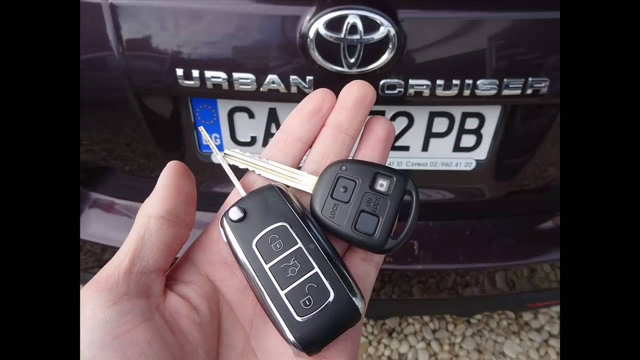 Изработка и обучение на ключ за Toyota Urban Cruiser - YouTube