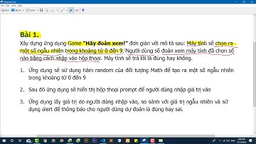 Hàm, Biến, vòng lặp do{}...while() và toán tử trong Javascript | Demo game dễ hiểu nhất.