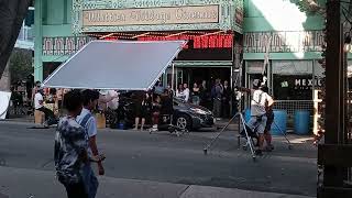 Behind The Scenes Of A Movie Being Recorded in Uptown Whittier