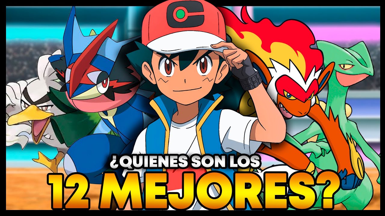 ¿Quienes son los 12  Pokemon MÁS PODEROSOS que Ash capturó? El Top 12 definitivo